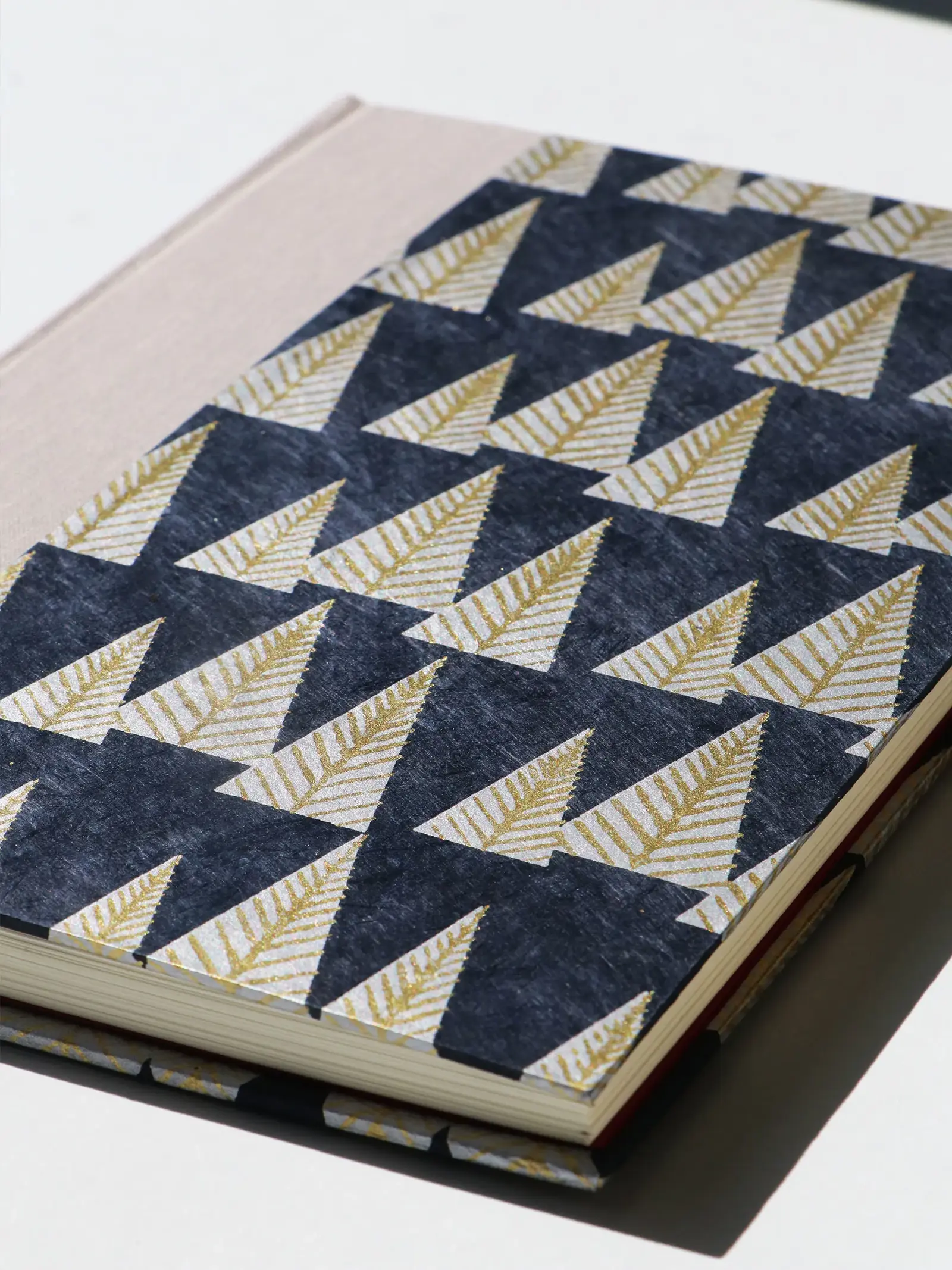 black gold and silver trees notebook