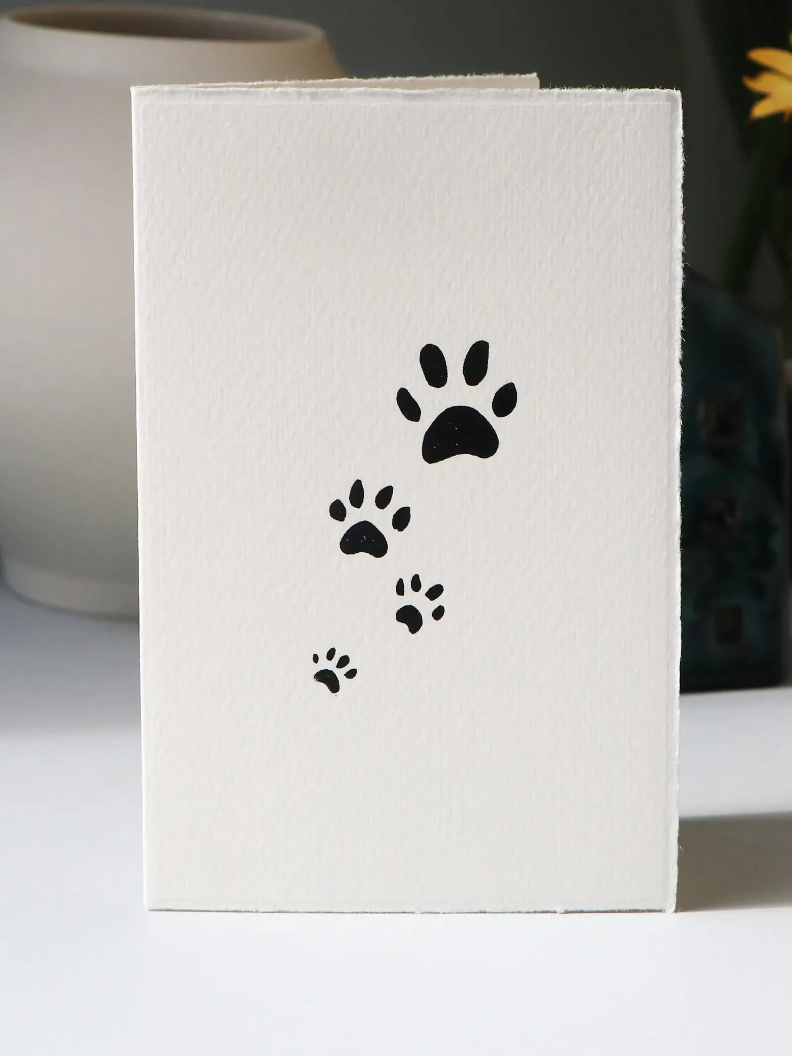 paw print black card
