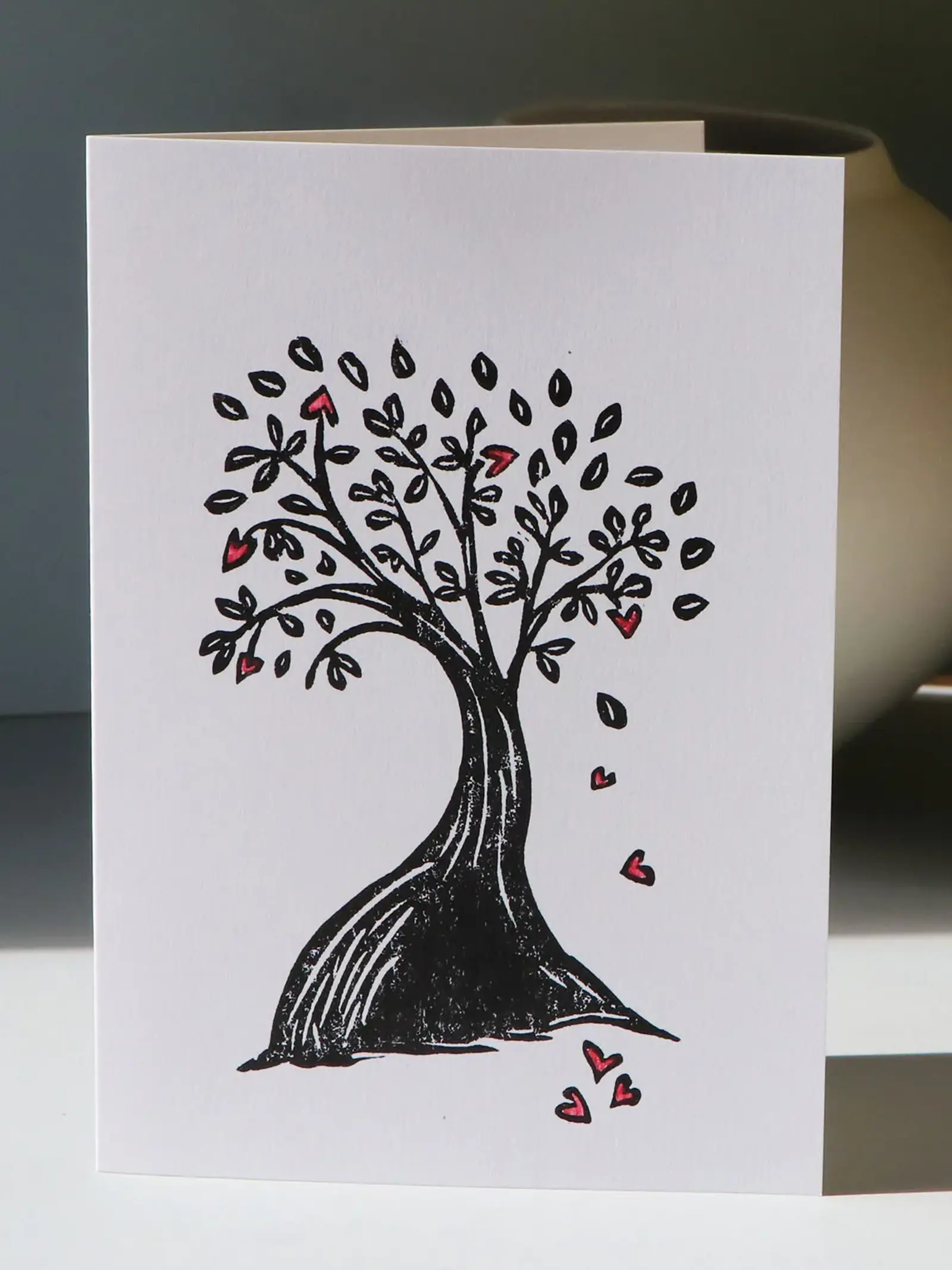 tree of hearts card